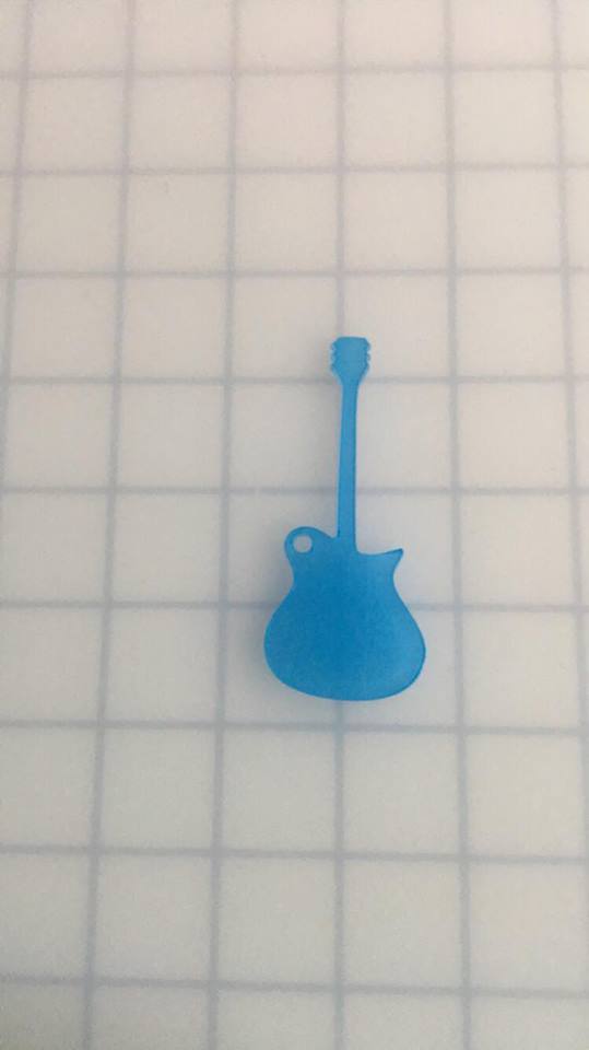 Acrylic Guitar Key Chain