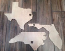 Wood -  State cutout