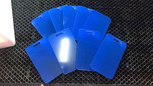 Acrylic luggage tag key chain