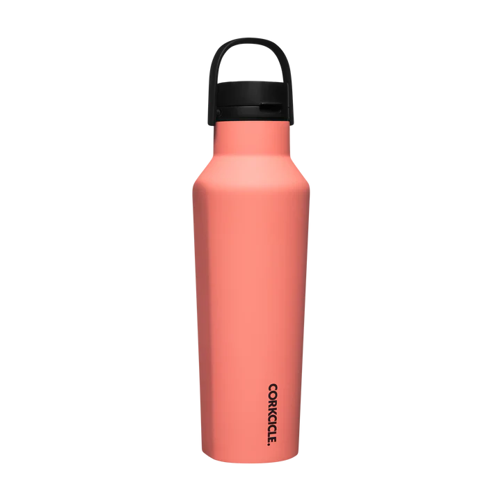 Corkcicle Neon Lights Coral 20oz Sport Canteen