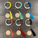 Natural Wood Bead Bracelet