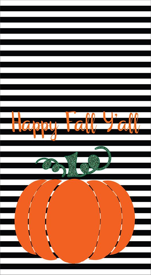 Garden Flag-  Happy Fall Yall Orange Pumpkin