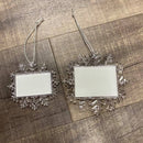 Sublimation Rectangle Snowflake Acrylic Ornament