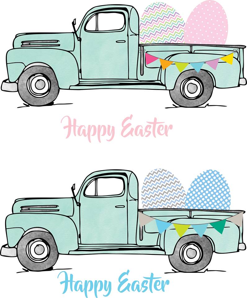 Easter Mint Pastel Truck