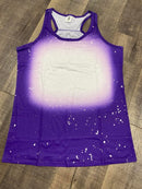 Polyester Bleach Tank Top - Purple