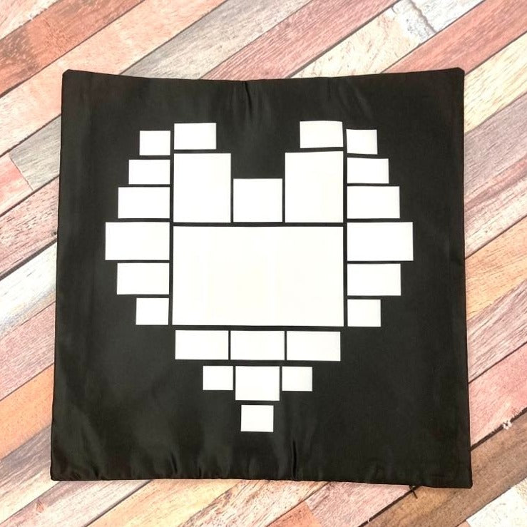 25 Panel Heart Photo Sublimation Pillowcase