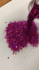 Chunky Glitter - Magenta jam