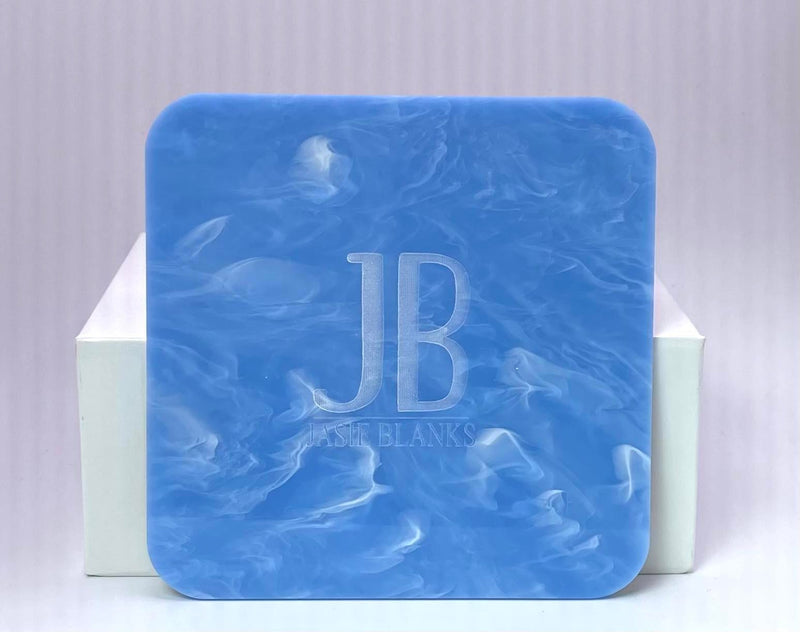 1/8" Sky Blue Marble Acrylic Sheet