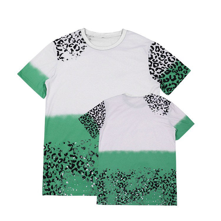 Polyester Bleach T-Shirt - Irish Leopard