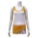 Polyester Bleach Tank - Mustard Leopard