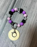 Two-Tone Cow Silicone Bead Bracelet