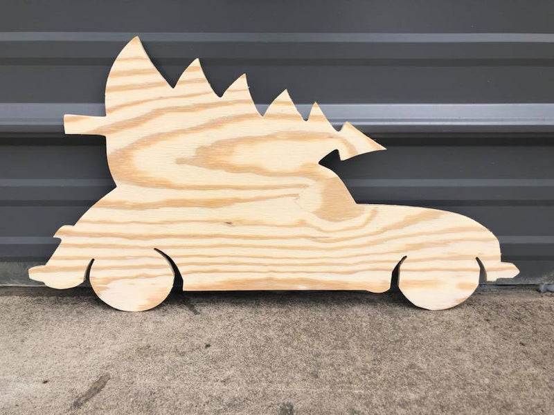 Wood Shape- Christmas Truck 20 in