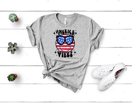 America Vibes Smiley - Transfer