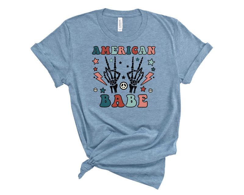 American Babe Peace sign - Graphic Tee