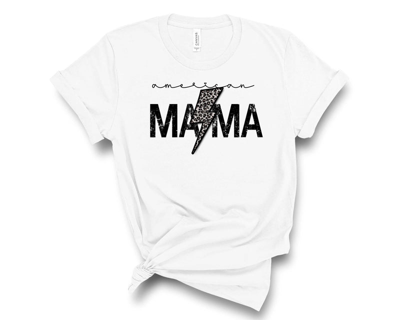 American Mama Black Leopard - Graphic Tee