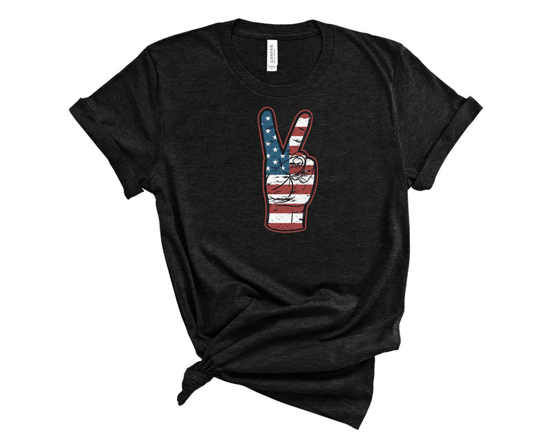 American Peace Sign - Graphic Tee
