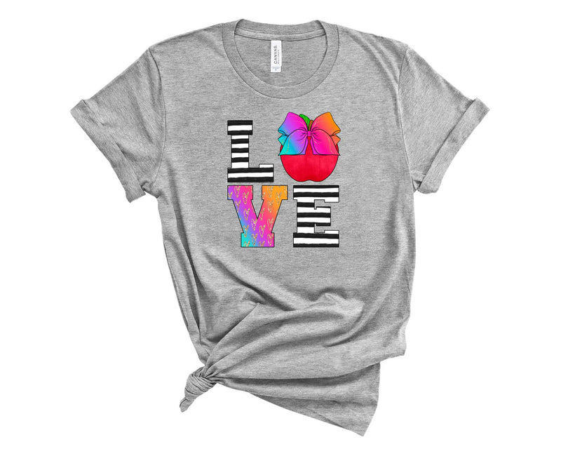 Apple Love Colorful - Graphic Tee
