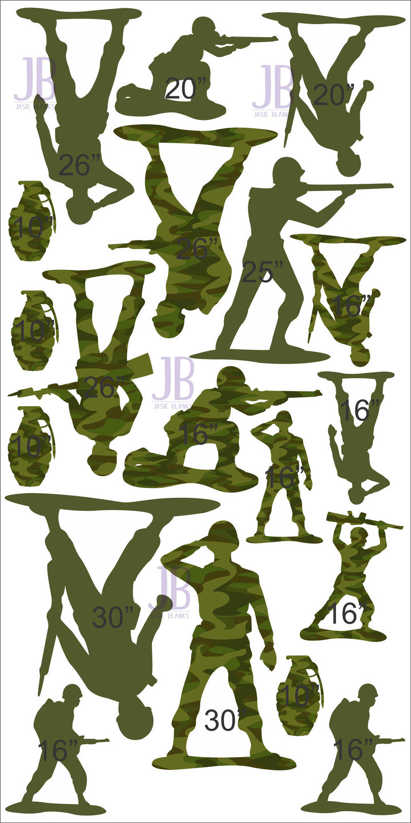 Army Men Yard Card Pack