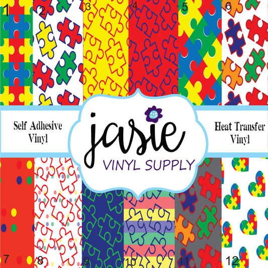 Autism Puzzle Printed Vinyl