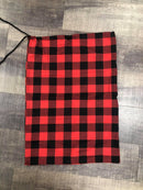 Red and Black Buffalo Plaid-Santa Sack