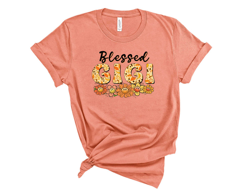 Blessed Gigi Fall Floral - Graphic Tee