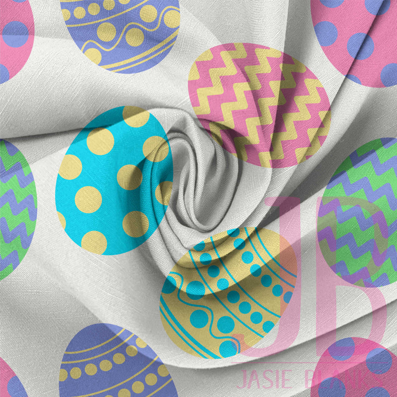 Bright Easter Eggs Fabric