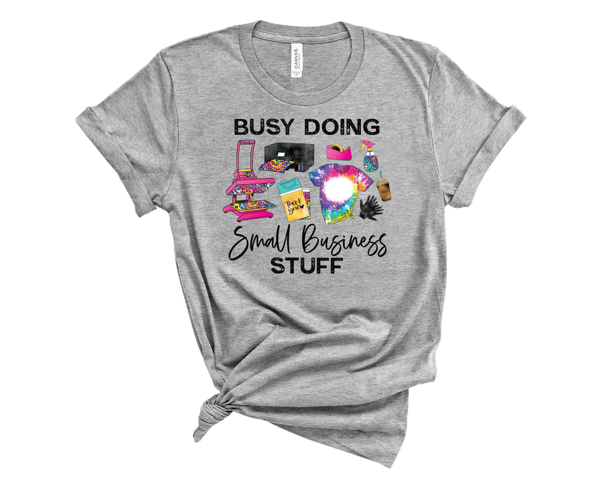 Busy Small Business Tie Dye Leopard - Transfer