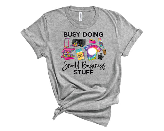 Busy Small Business Tie Dye Leopard - Transfer