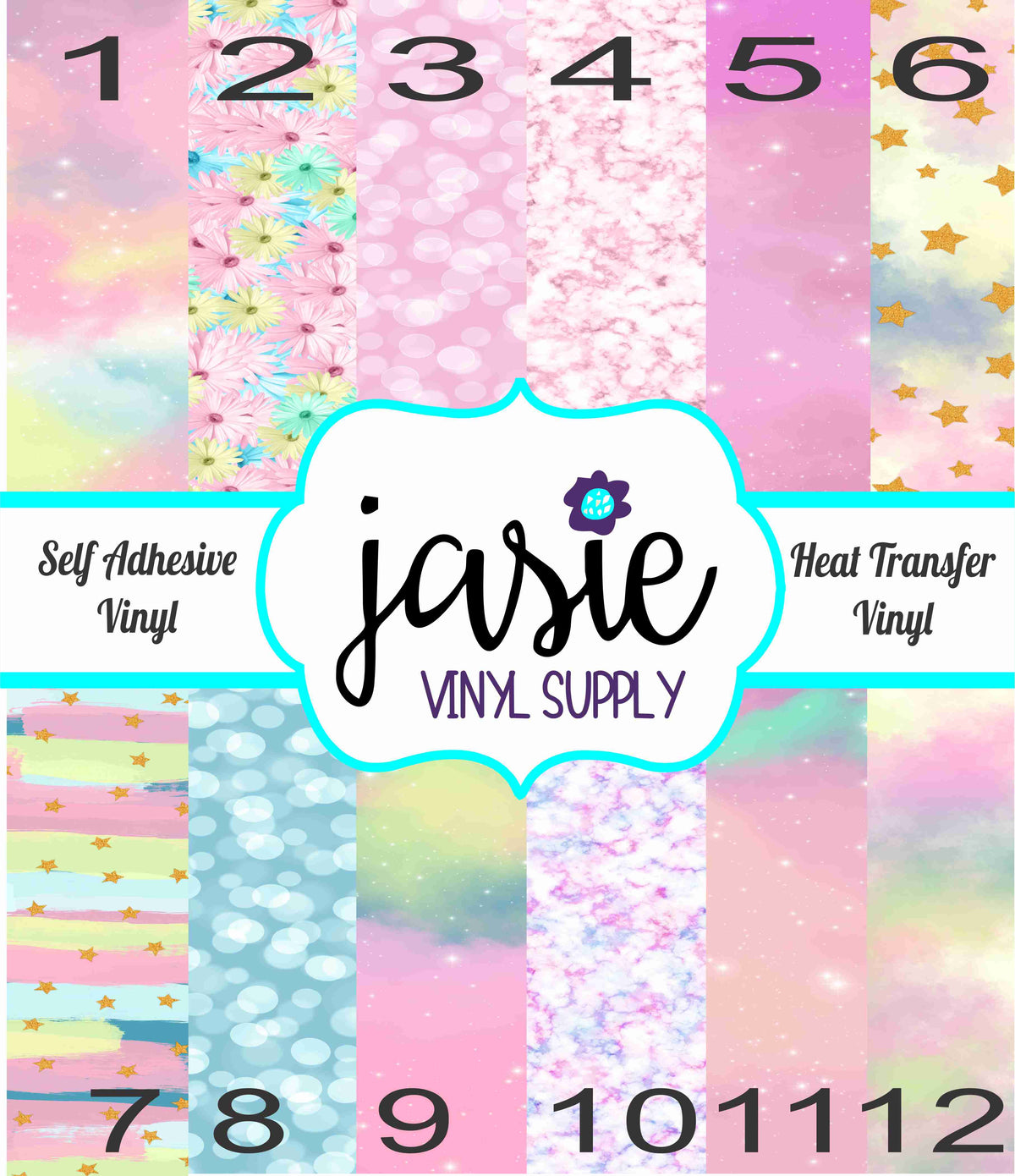 Shimmer Pastel Printed Vinyl