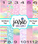 Shimmer Pastel Printed Vinyl