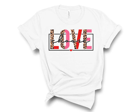 Choose Love Half Leopard - Transfer
