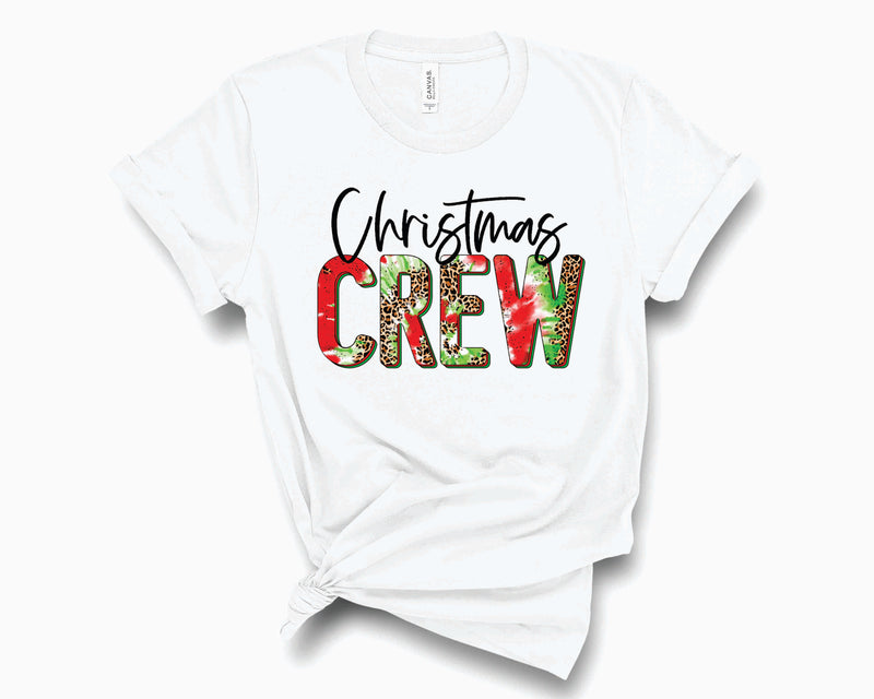 Christmas Crew Tie Dye Leopard - Graphic Tee
