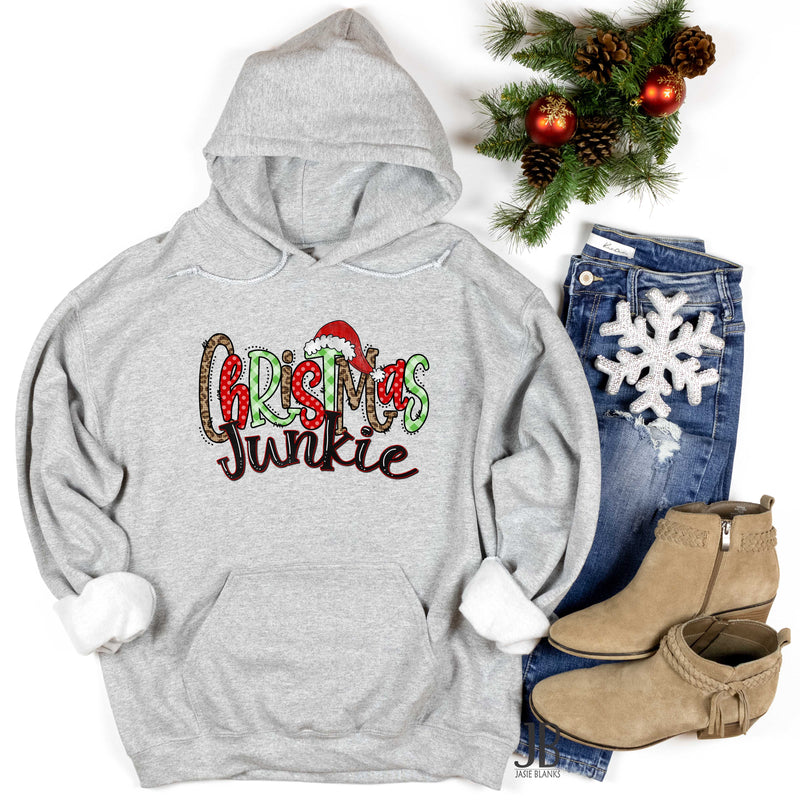 Christmas Junkie - Graphic Hoodie