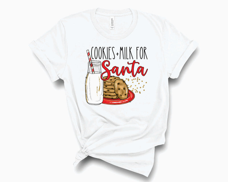 Cookies And Milk For Santa - Graphic Tee