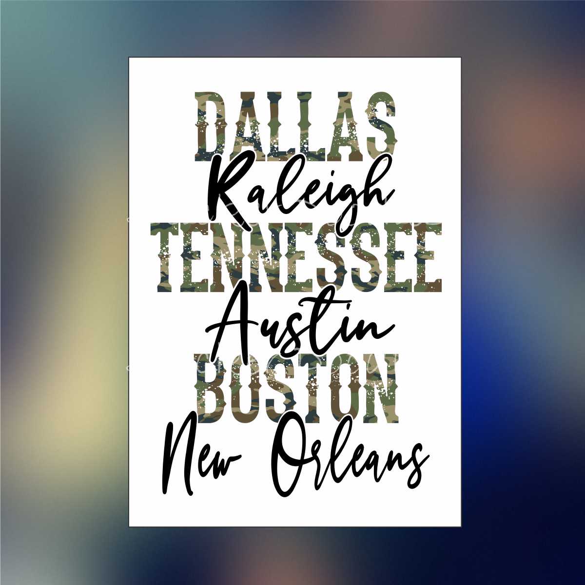 Dallas Raleigh Tennessee - Sticker