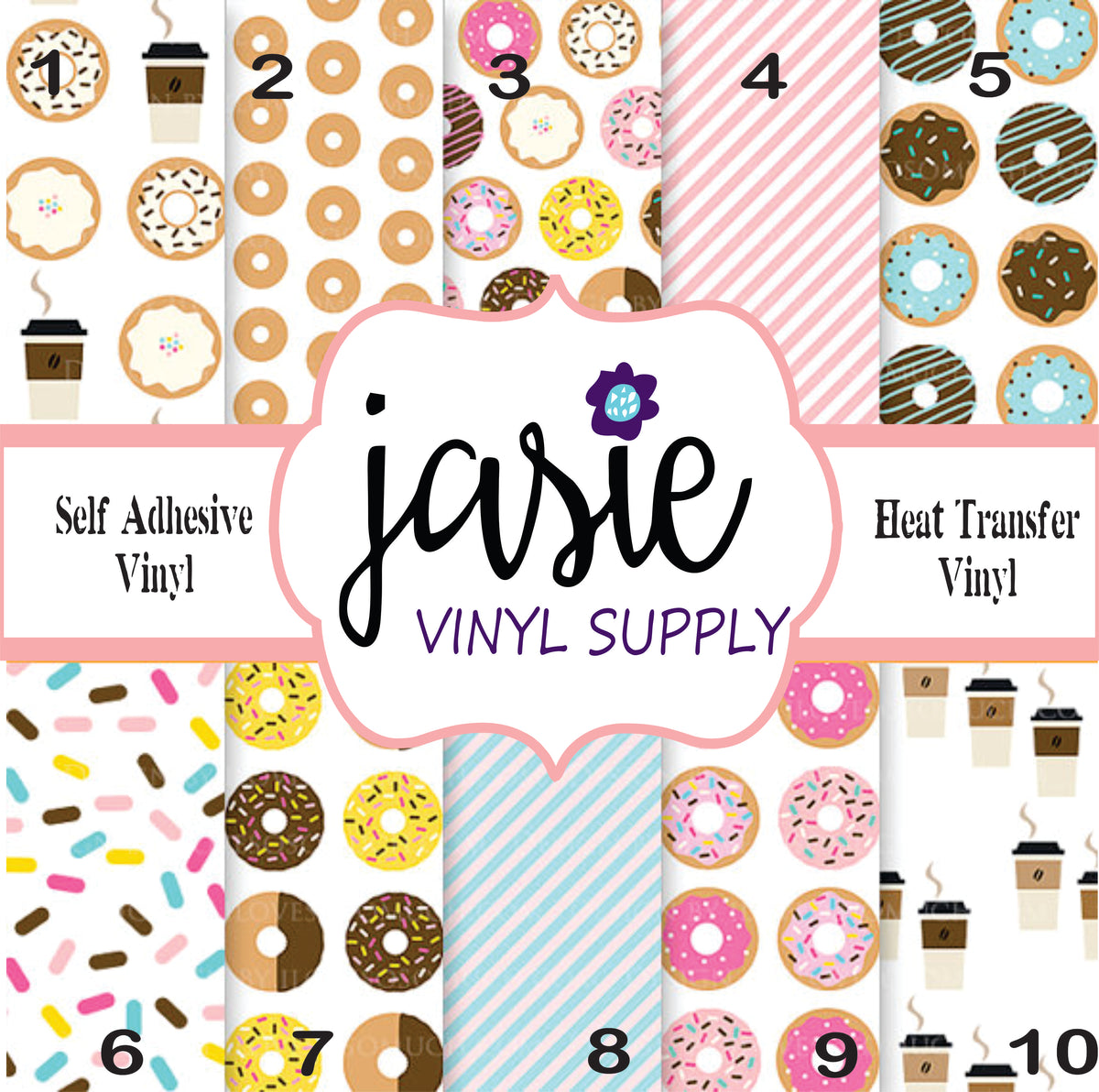 Donut Printed Vinyl