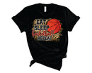 Eat, Sleep, Basketball, Repeat Leopard Glitter | Transfer