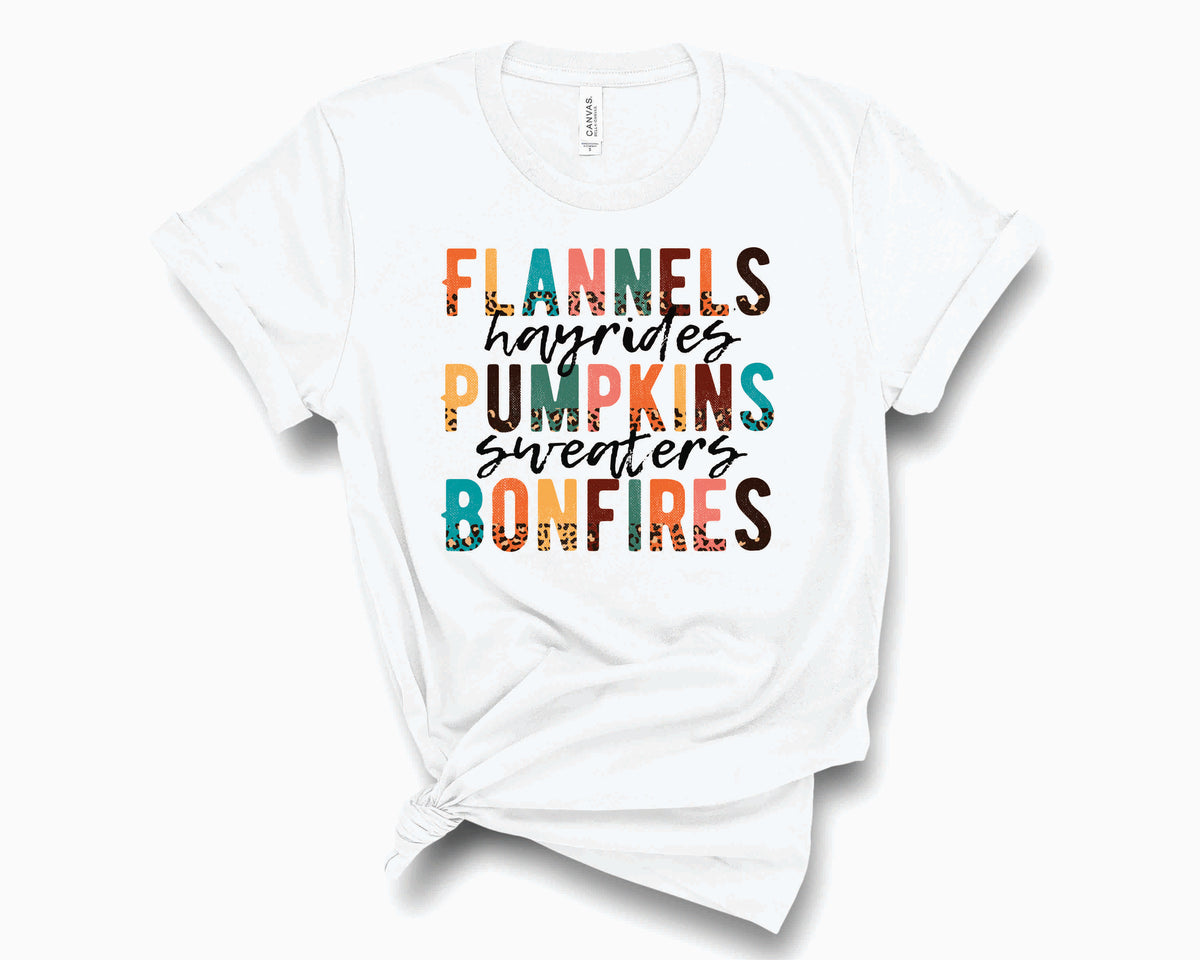 Flannels, Pumpkins & Hayrides Half Leopard- Transfer