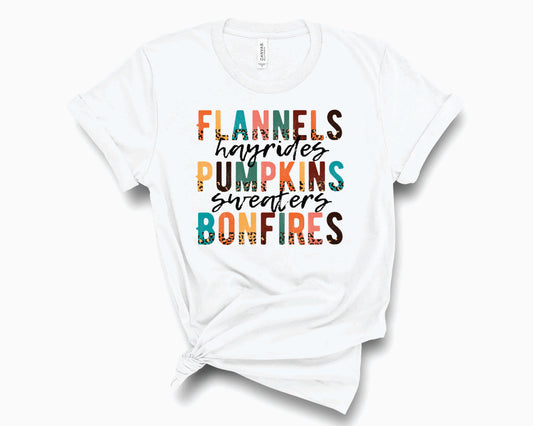 Flannels, Pumpkins & Hayrides Half Leopard- Transfer