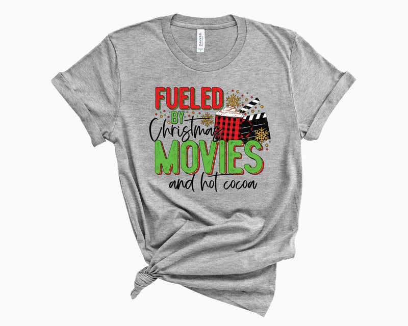 Fueled By Christmas Movies & Cocoa  - Graphic Tee