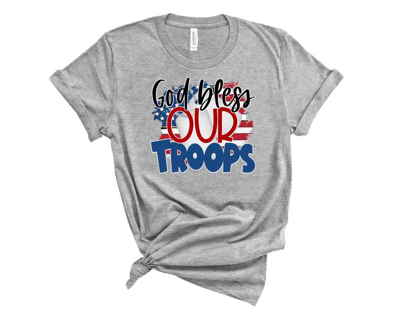 God Bless Our Troops - Graphic Tee