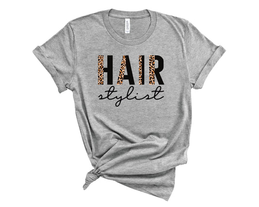 Hair Stylist Half Leopard Black - Transfer