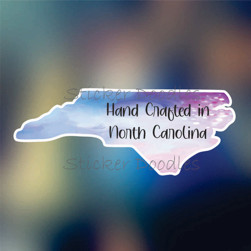 Hand Crafted in NC - Sticker