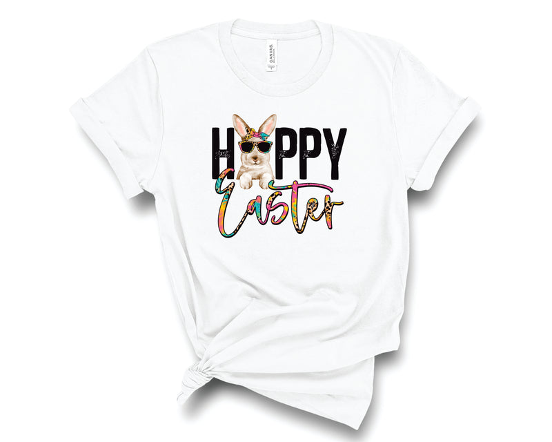 Happy Easter Bunny Tie Dye Leopard - Graphic Tee