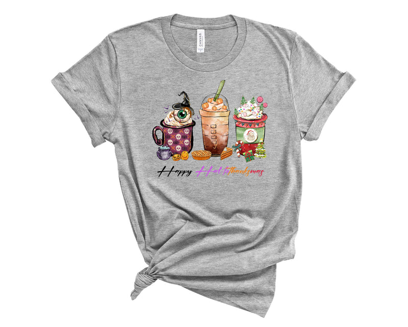 Happy Hallothanksmas Skull - Transfer