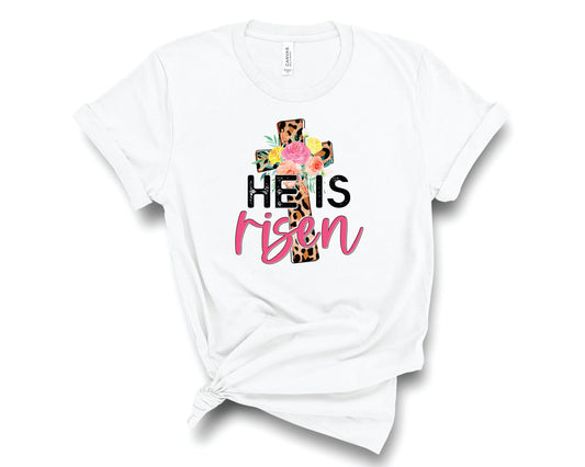 He is Risen Leopard Cross - Transfer