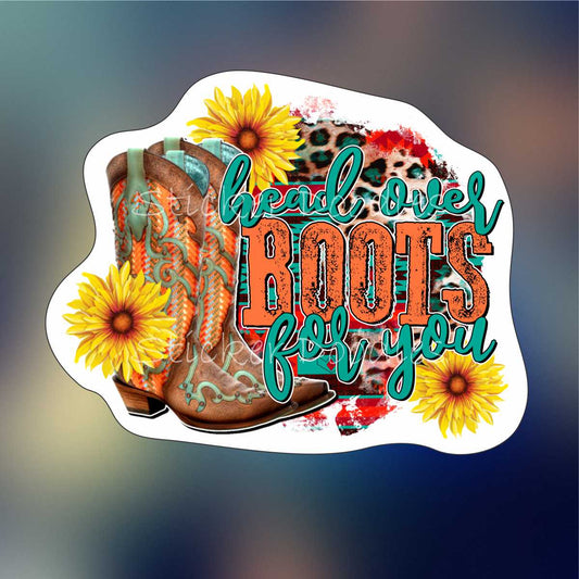 Head over boots 2 - Sticker