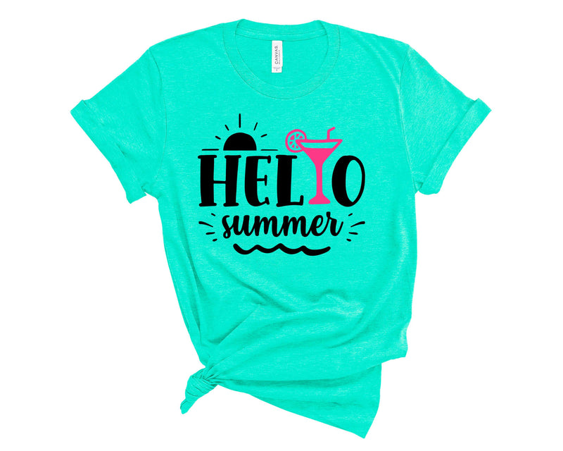 Hello Summer Cocktail - Graphic Tee