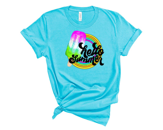 Hello Summer Popsicle - Transfer