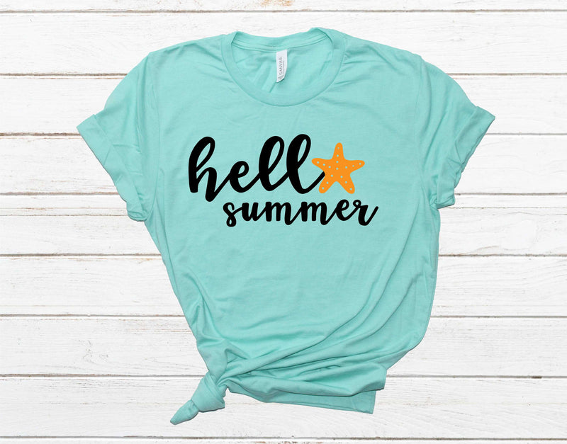 Hello Summer Starfish - Graphic Tee